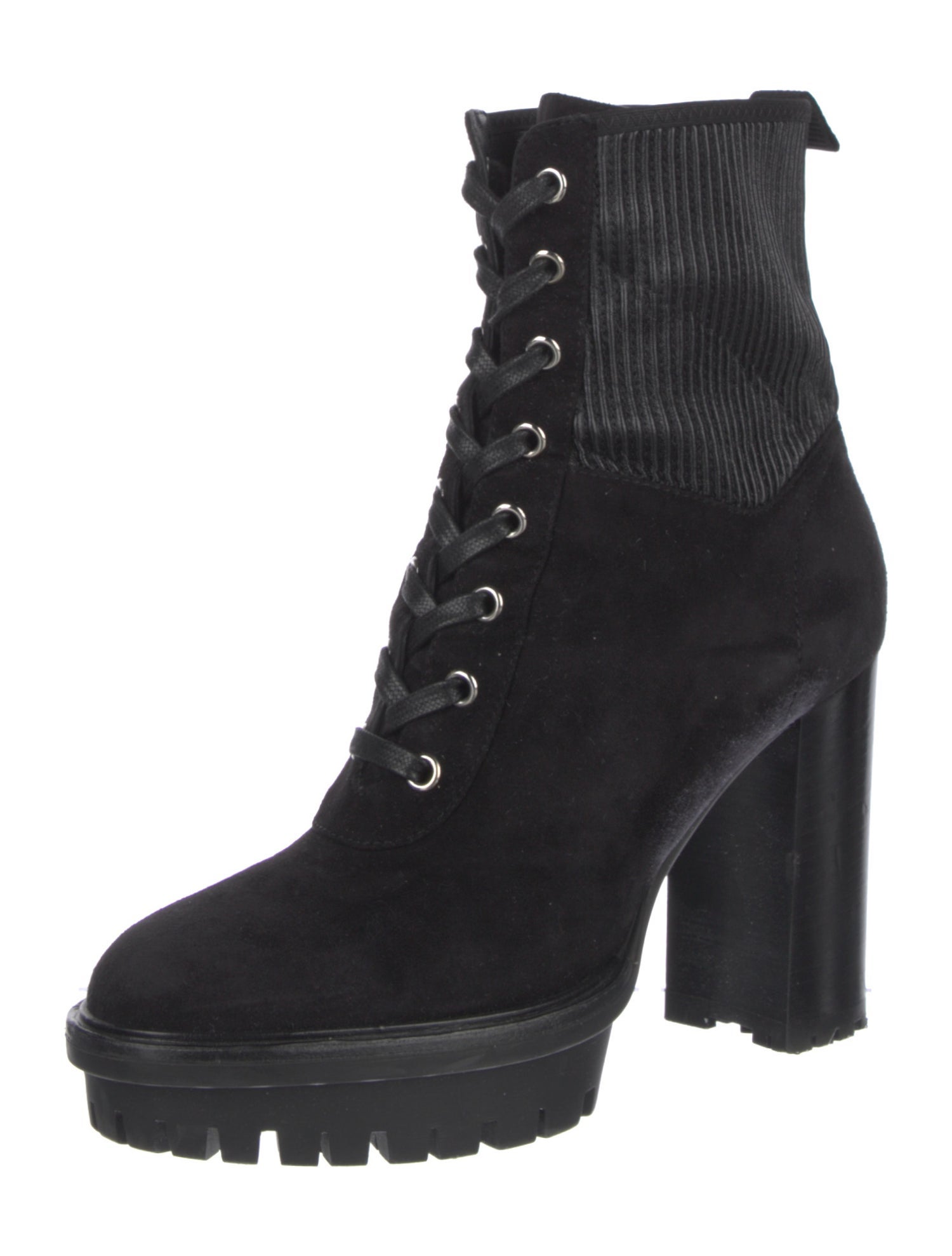 Gianvito Rossi Suede Sock Boots