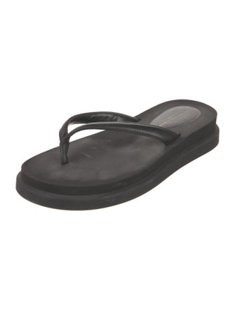 Gianvito Rossi Leather Flip Flops