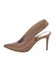 Gianvito Rossi Leather Slingback Pumps
