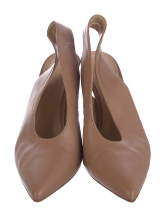 Gianvito Rossi Leather Slingback Pumps