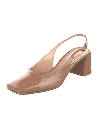 Gianvito Rossi Leather Slingback Pumps