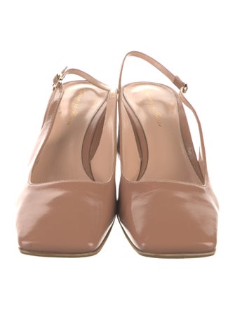 Gianvito Rossi Leather Slingback Pumps