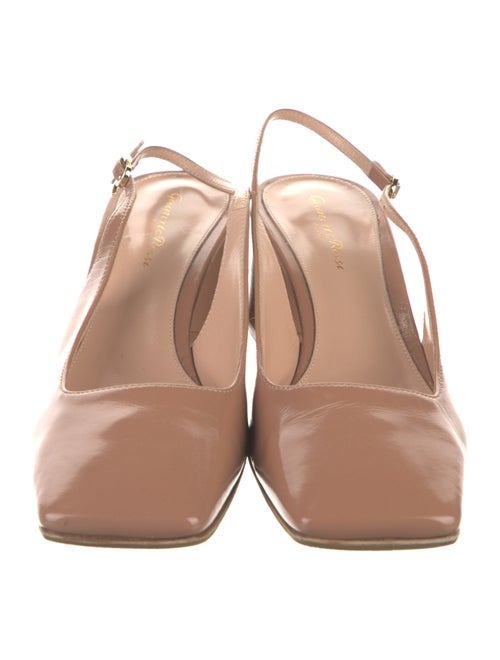 Gianvito Rossi Leather Slingback Pumps