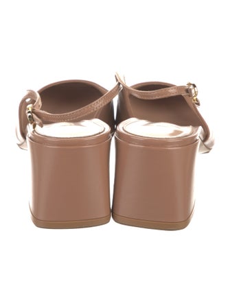 Gianvito Rossi Leather Slingback Pumps