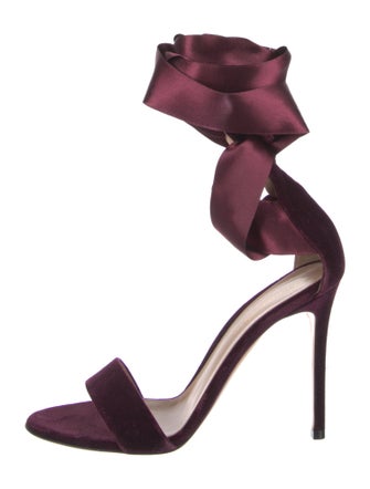 Gianvito Rossi Velvet Sandals