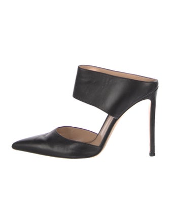 Gianvito Rossi Leather Mules