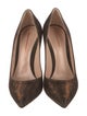 Gianvito Rossi Printed Glitter Accents Pumps