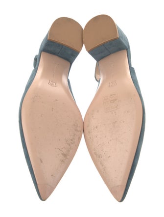 Gianvito Rossi Suede Slingback Pumps