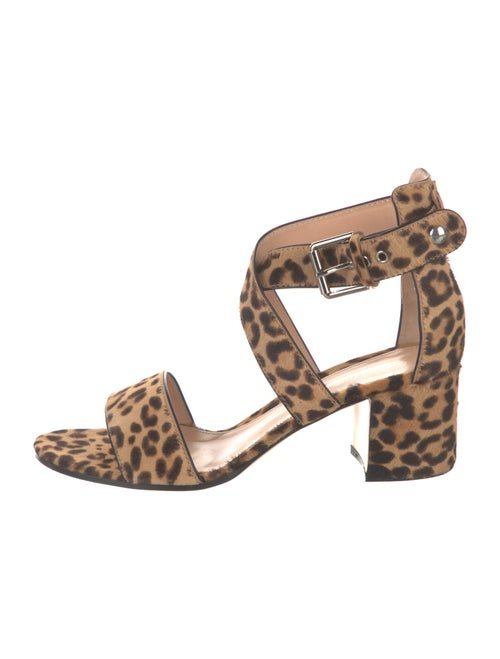 Gianvito Rossi Ponyhair Animal Print Sandals