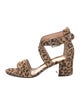 Gianvito Rossi Ponyhair Animal Print Sandals