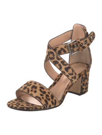 Gianvito Rossi Ponyhair Animal Print Sandals