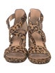 Gianvito Rossi Ponyhair Animal Print Sandals