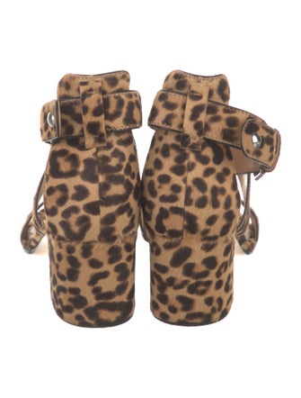 Gianvito Rossi Ponyhair Animal Print Sandals