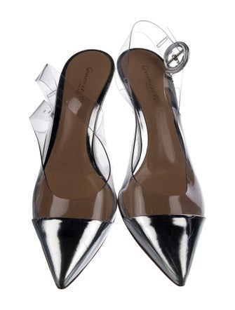 Gianvito Rossi Leather Slingback Pumps