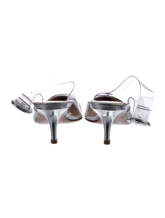 Gianvito Rossi Leather Slingback Pumps