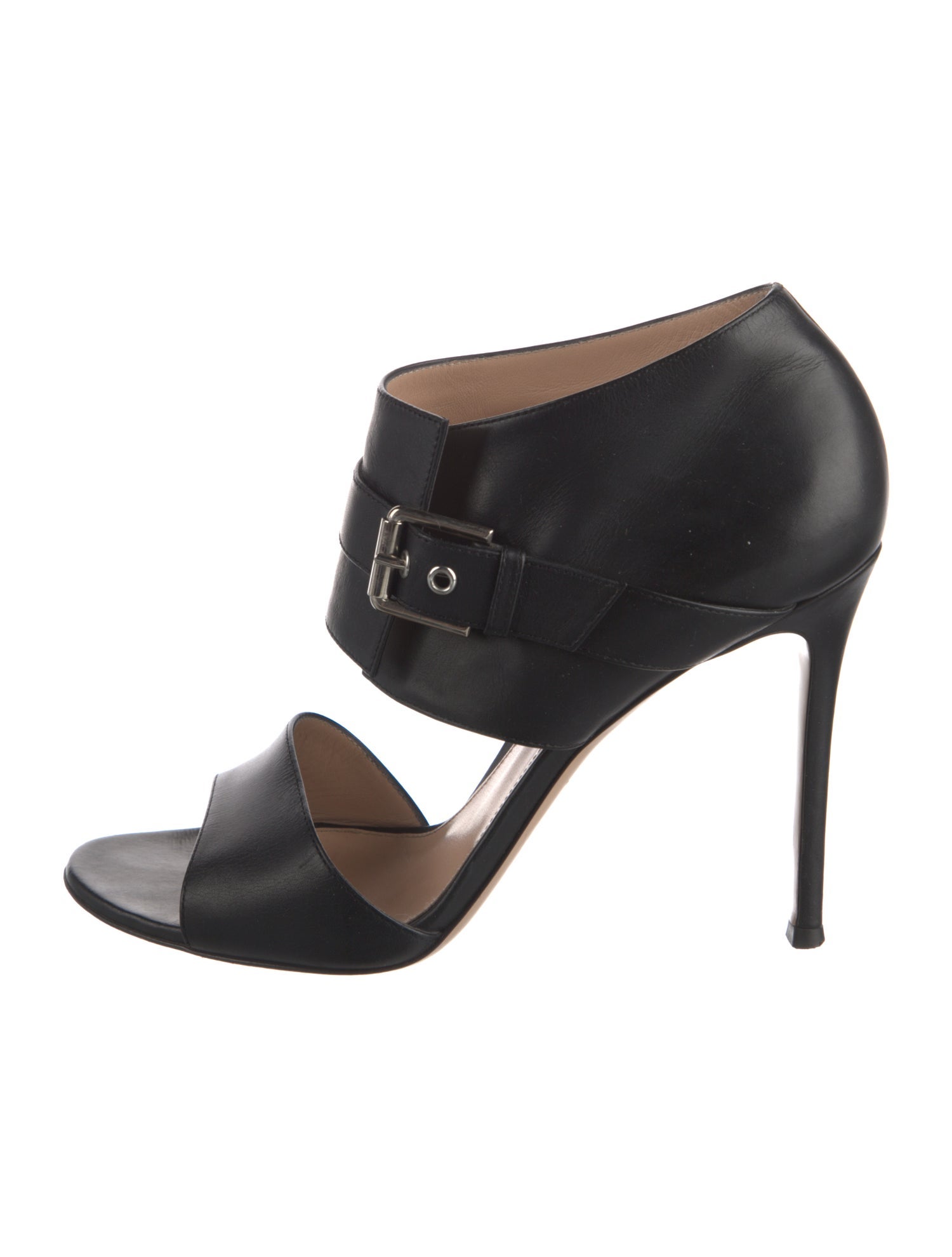 Gianvito Rossi Leather Cutout Accent Sandals