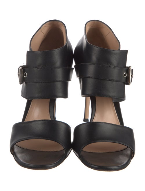 Gianvito Rossi Leather Cutout Accent Sandals