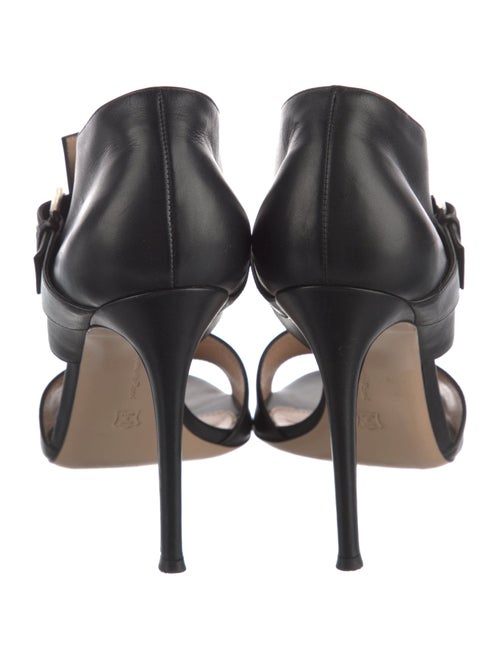 Gianvito Rossi Leather Cutout Accent Sandals