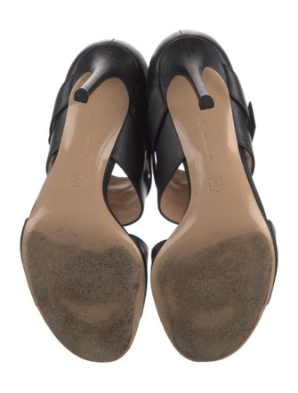 Gianvito Rossi Leather Cutout Accent Sandals