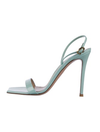 Gianvito Rossi Patent Leather Slingback Sandals