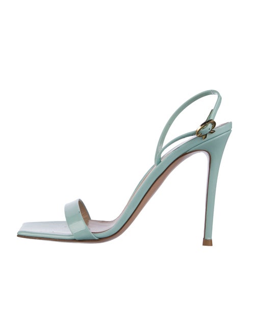 Gianvito Rossi Patent Leather Slingback Sandals