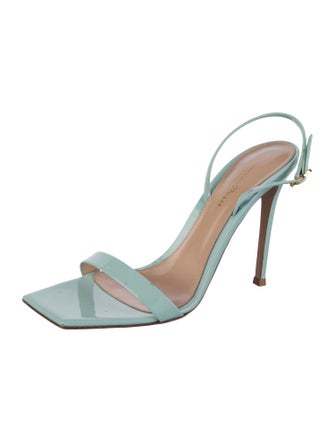 Gianvito Rossi Patent Leather Slingback Sandals