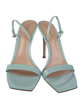 Gianvito Rossi Patent Leather Slingback Sandals