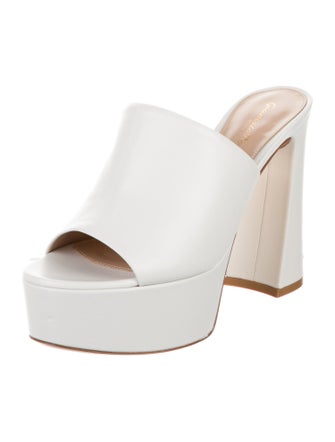 Gianvito Rossi Leather Slides