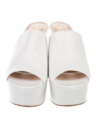 Gianvito Rossi Leather Slides