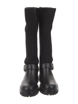 Gianvito Rossi Leather Rain Boots