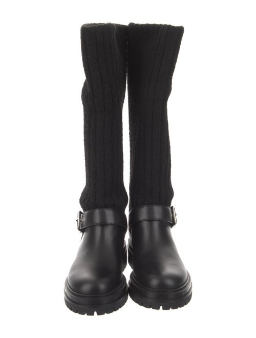 Gianvito Rossi Leather Rain Boots