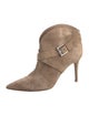 Gianvito Rossi Suede Leather Trim Embellishment Boots