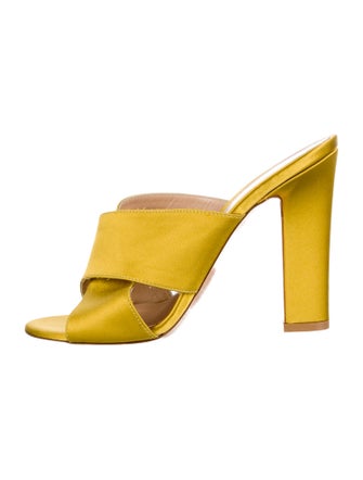 Gianvito Rossi Satin Slides