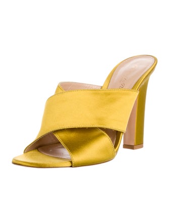 Gianvito Rossi Satin Slides