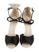 Gianvito Rossi Leather Bow Accents D'Orsay Pumps