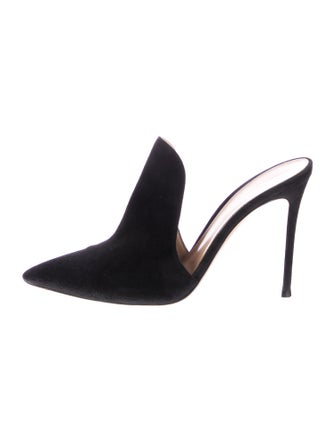 Gianvito Rossi Suede Mules