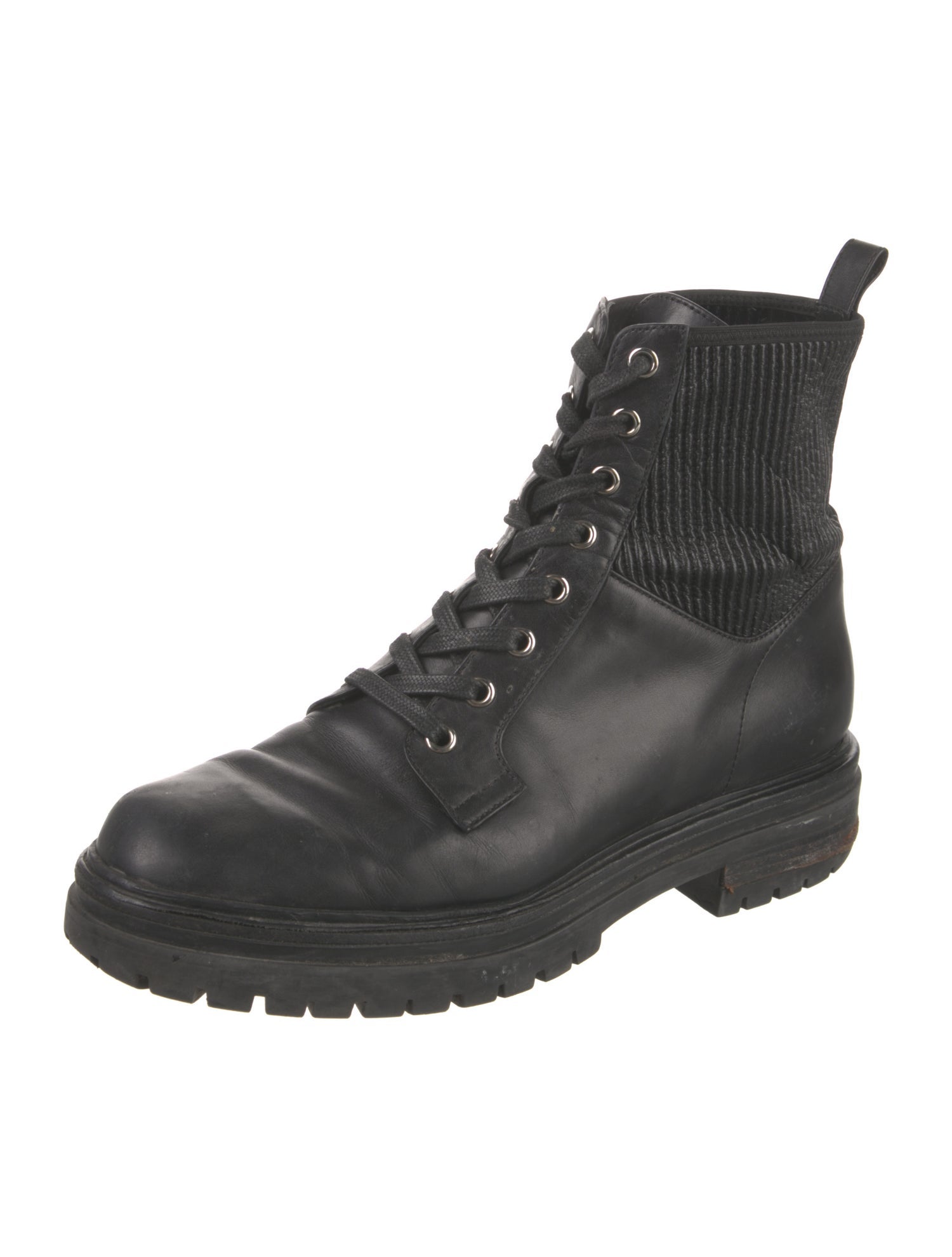 Gianvito Rossi Leather Combat Boots
