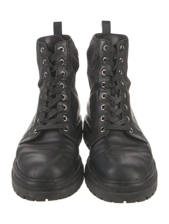 Gianvito Rossi Leather Combat Boots