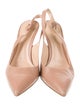 Gianvito Rossi Leather Slingback Pumps