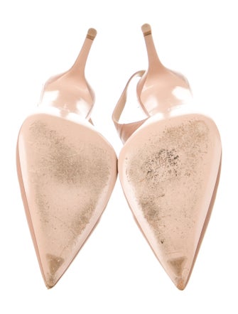 Gianvito Rossi Leather Slingback Pumps