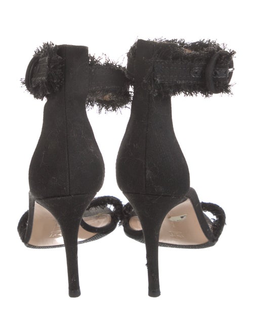 Gianvito Rossi Denim Raw-Edge Trim D'Orsay Pumps