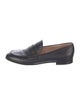 Gianvito Rossi Leather Braided Accents Loafers