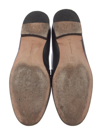 Gianvito Rossi Leather Braided Accents Loafers