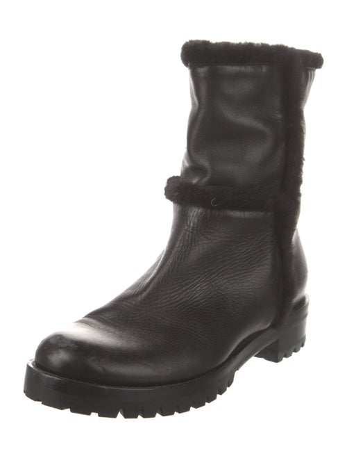 Gianvito Rossi Leather Moto Boots