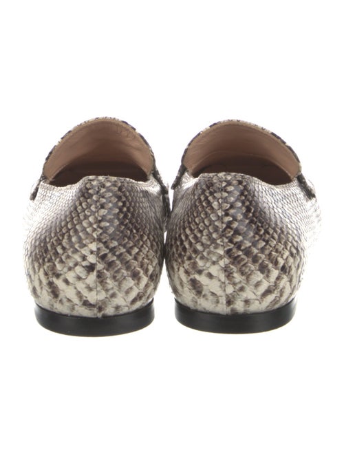 Gianvito Rossi Embossed Leather Animal Print Loafers