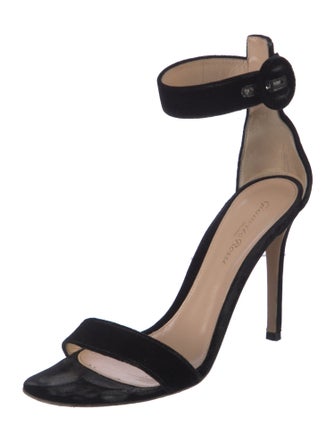 Gianvito Rossi Velvet Sandals