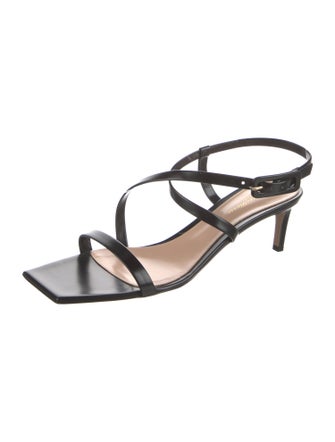 Gianvito Rossi Leather Slingback Sandals