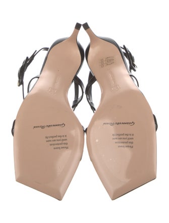 Gianvito Rossi Leather Slingback Sandals