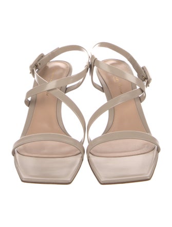 Gianvito Rossi Leather Slingback Sandals