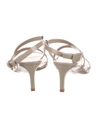 Gianvito Rossi Leather Slingback Sandals